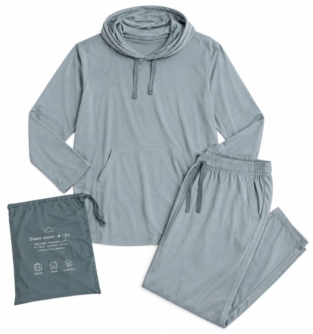 Emirates First Class Loungewear Set L/XL Blue Brand NEW Travel Pajamas